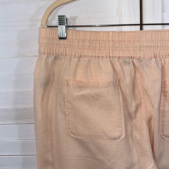 Linen Blend Pants Size 14 intro. Love The Fit Peach Color - Picture 7 of 12